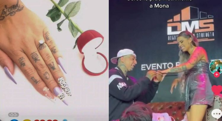 Mona y Geros se comprometen durante evento en Monterrey