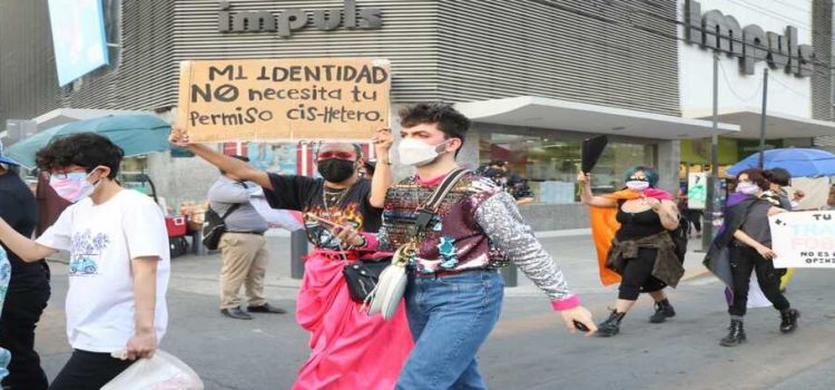 Marchan por la Visibilidad Trans en Monterrey