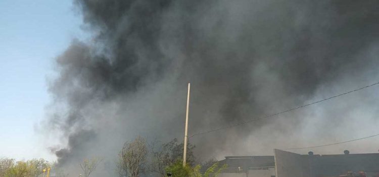 Incendio en lote baldío moviliza a autoridades en Monterrey