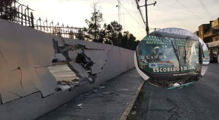 Choque entre dos rutas en el Centro de Monterrey, deja a 5 lesionados