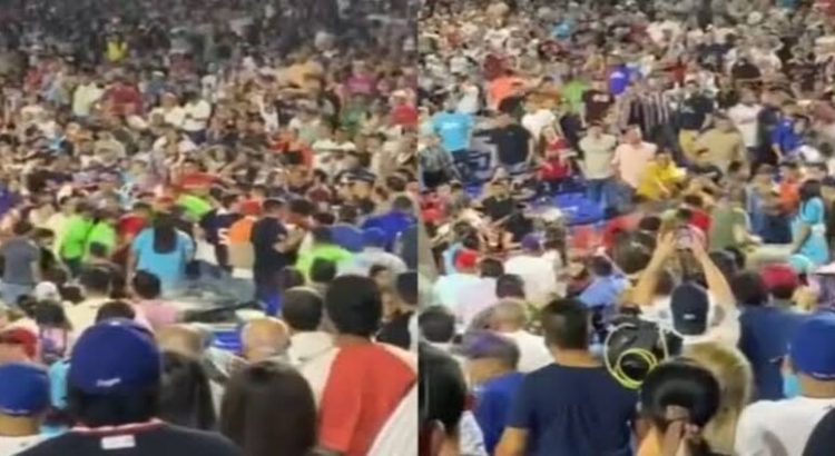 La brutal pelea que protagonizaron aficionados de beisbol en un estadio de Monterrey