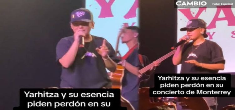 Yahritza y su Esencia vuelven a pedir perdón en concierto en Monterrey