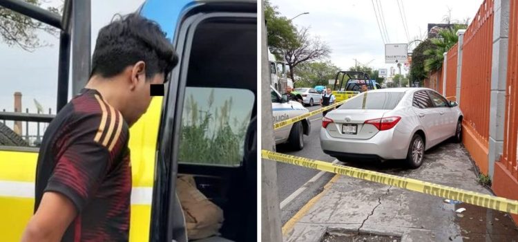 Detienen a menor que conducía auto robado en Monterrey