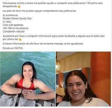 Buscan a joven estudiante que desapareció a bordo de su camioneta en Monterrey