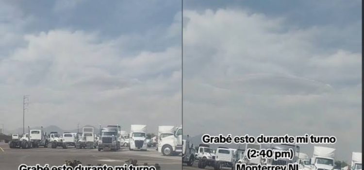 Captan supuesto ovni sobrevolando el cielo de Monterrey