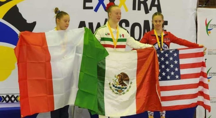 Mexicana gana el Mundial de Gimnasia Artística para atletas con Síndrome de Down