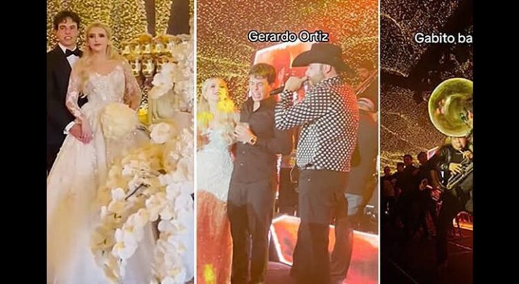 Novios tienen boda de lujo en Monterrey