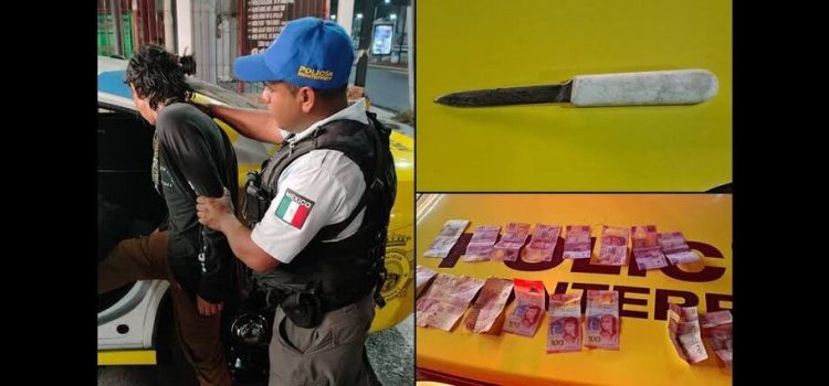 Detienen a adolescente por asalto con cuchillo en Monterrey