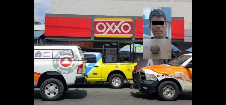 Detienen a hombre por daños a tienda y agresión a mujer embarazada en Monterrey