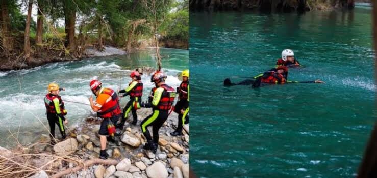 Protección Civil de Monterrey capacita a elementos en el río Ramos