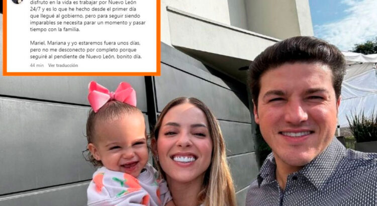 Samuel García llega de Nueva York y se va de vacaciones con Mariana y Mariel