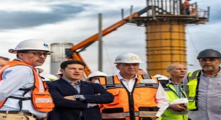 Samuel García supervisa obras del Metro de Monterrey que llegará al Aeropuerto de NL