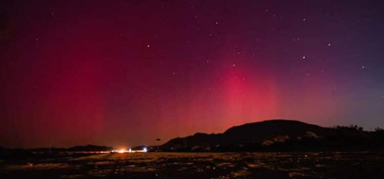 Así se vieron en Nuevo León las auroras boreales durante la tormenta solar