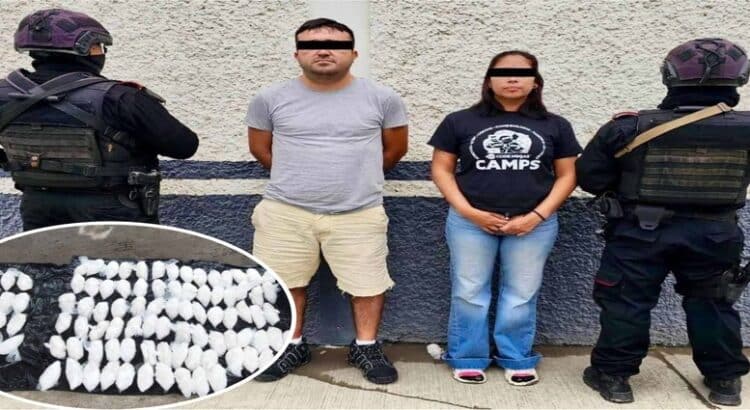 Detienen a pareja con 60 kilos de cristal en Monterrey