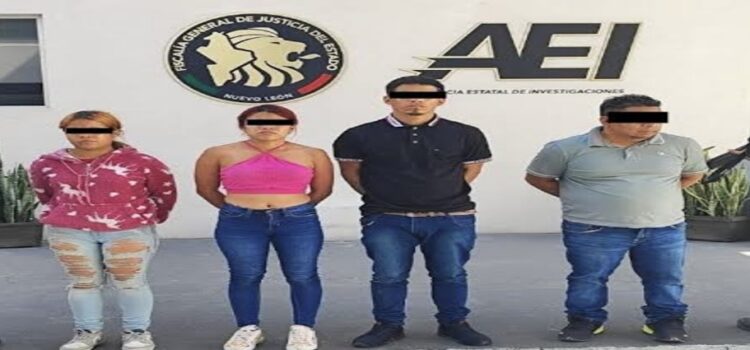 Detienen a cuatro personas con arma larga y más de 60 dosis de droga en Monterrey