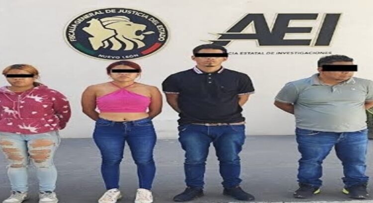 Detienen a cuatro personas con arma larga y más de 60 dosis de droga en Monterrey