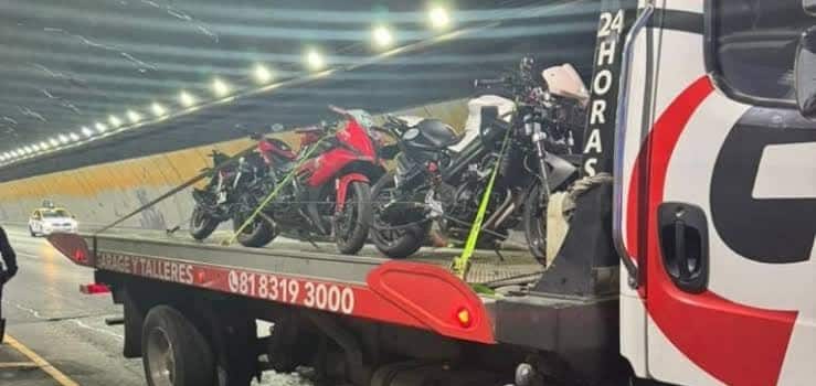 Se llevan 18 motos y 2 carros al corralón durante Rodada del Terror en Monterrey